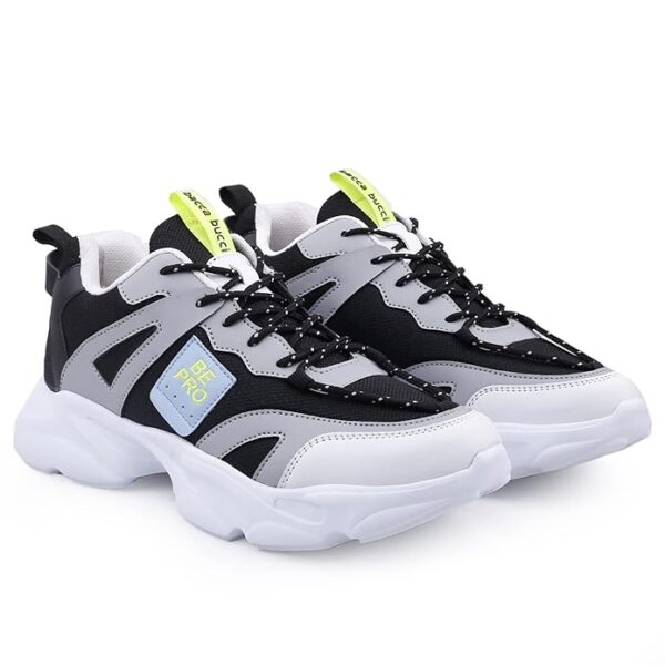 Men's Retro Color-Blocked Lightweight Chunky Fashion Sneakers - Image 4