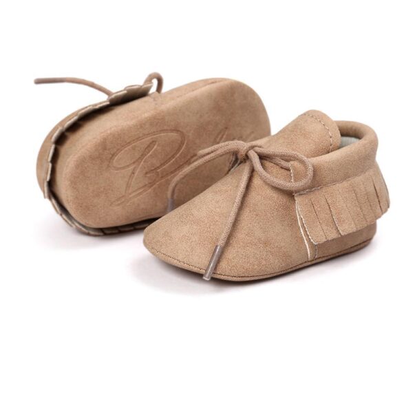 Baby Tassel Lace-Up Comfy Flat Shoes - Image 2