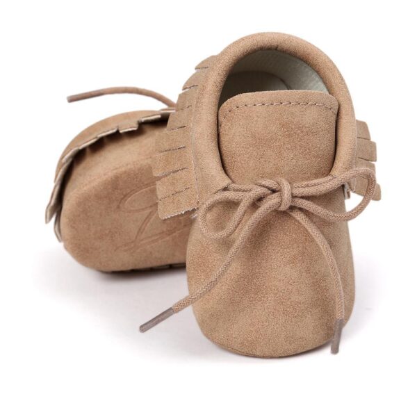 Baby Tassel Lace-Up Comfy Flat Shoes - Image 4